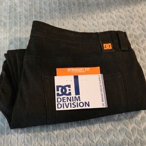 DC Denim Division Jet Black Straight Jeans